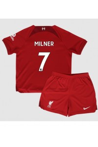 Liverpool James Milner #7 Babytruitje Thuis tenue Kind 2022-23 Korte Mouw (+ Korte broeken)